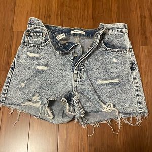 BRAND NEW ripped high rise jean shorts!! from pac sun